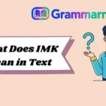 What Does IMK Mean in Text
