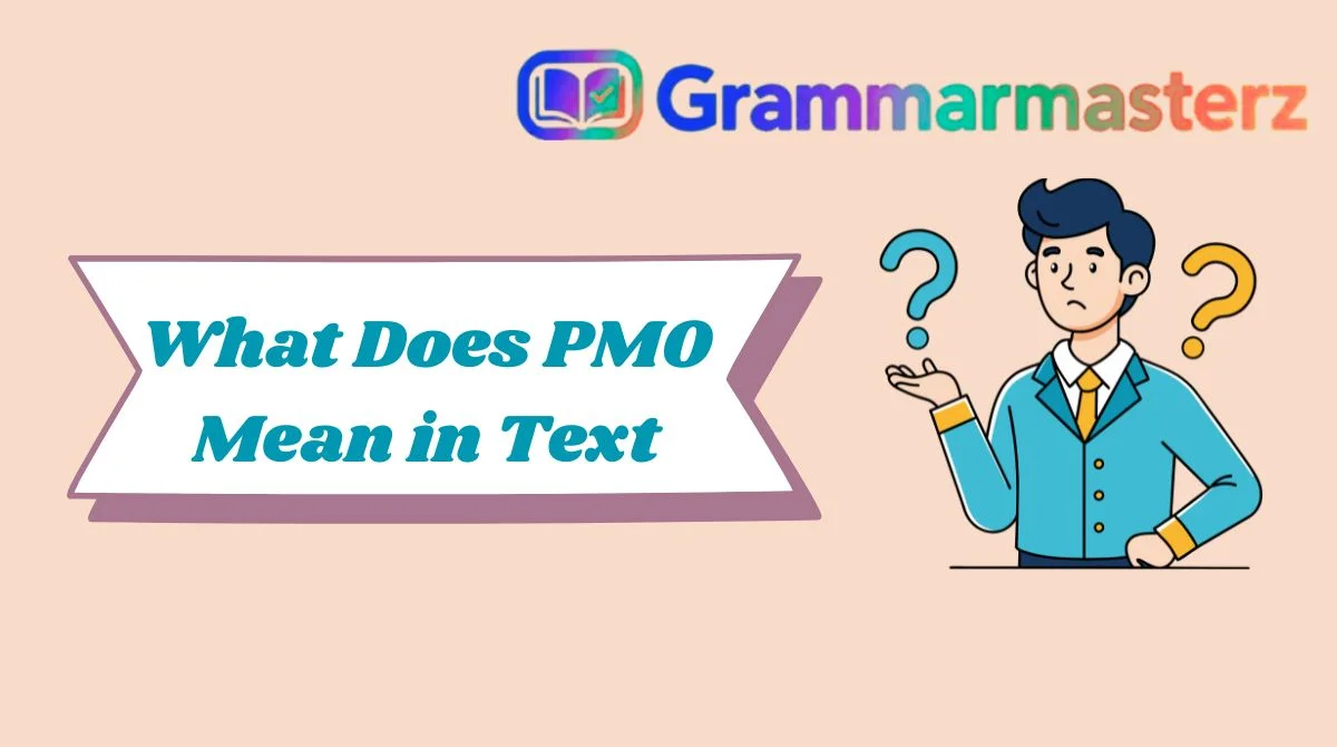 What Does PMO Mean in Text