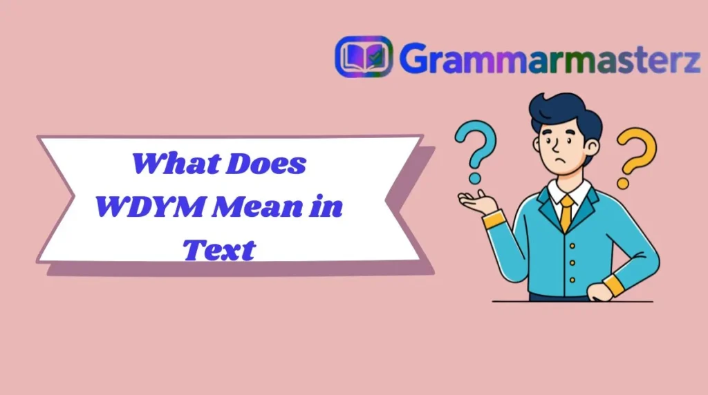What Does WDYM Mean in Text